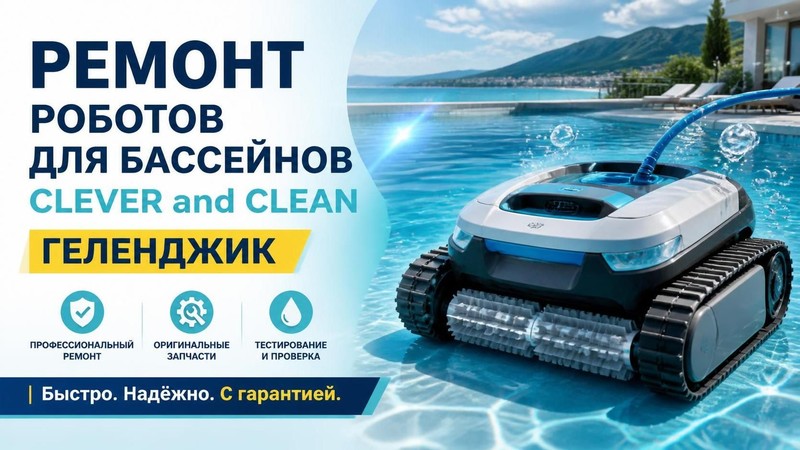 Ремонт роботов для бассейнов CLEVER & CLEAN