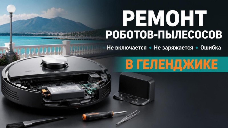 Ремонт роботов-пылесосов: не включается, не заряжается, ошибка