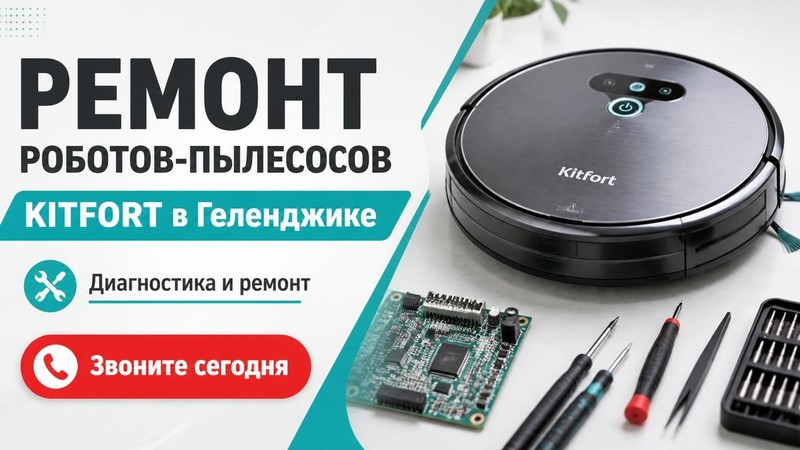 Ремонт роботов-пылесосов KITFORT