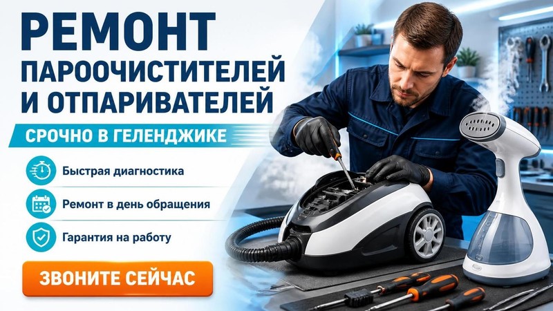 Ремонт пароочистителей и отпаривателей срочно