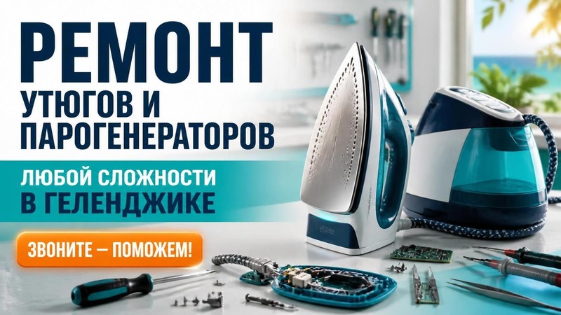 Ремонт утюгов и парогенераторов любой сложности