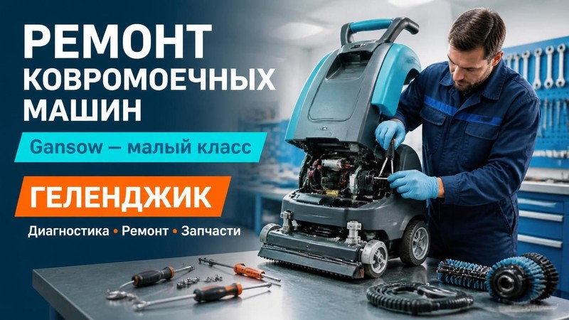 Ремонт ковромоечных машин Gansow малый
