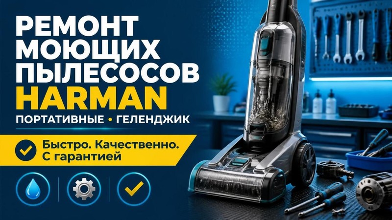 Ремонт моющих пылесосов Harman портативный