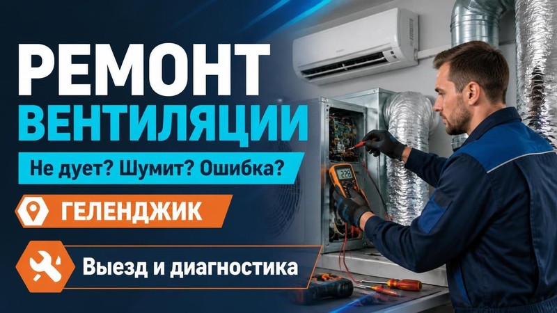 Ремонт вентиляции: не дует, шумит, ошибка