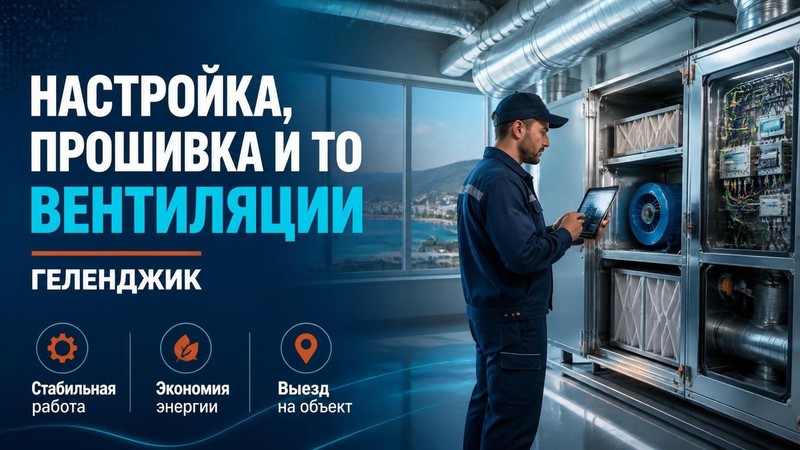 Настройка, прошивка и ТО систем вентиляции