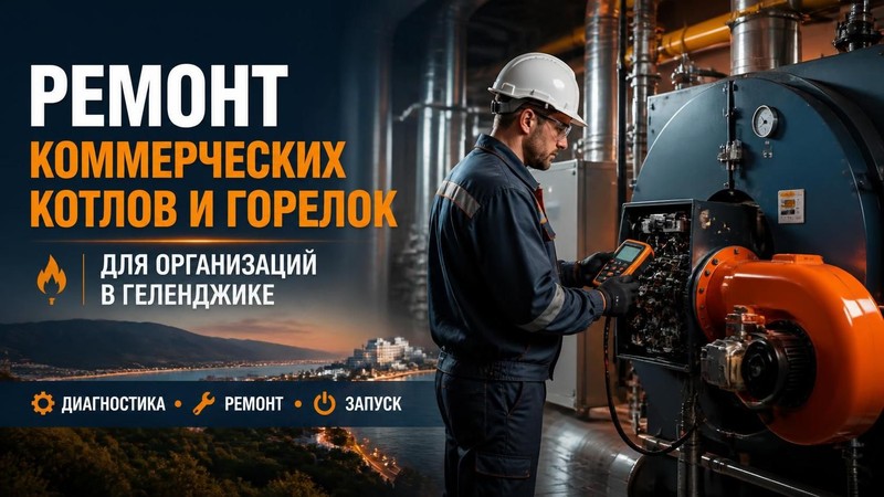 Ремонт коммерческих котлов и горелок для организаций