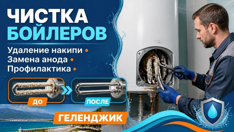 Чистка бойлеров от накипи замена анода профилактика