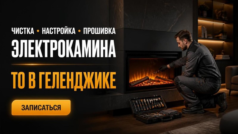 Чистка настройка прошивка электрокамина ТО