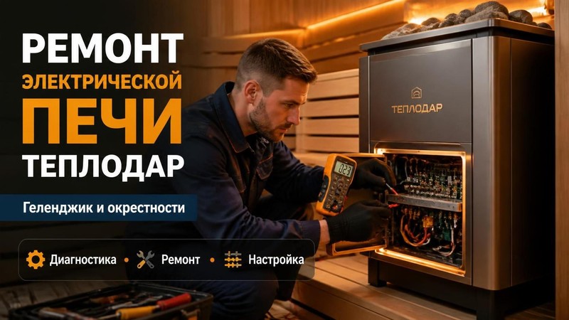 Ремонт электрической печи Теплодар