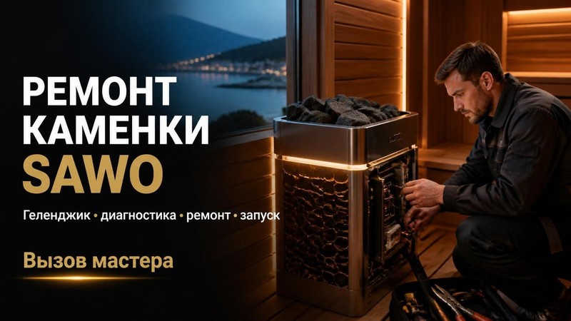Ремонт каменки Sawo