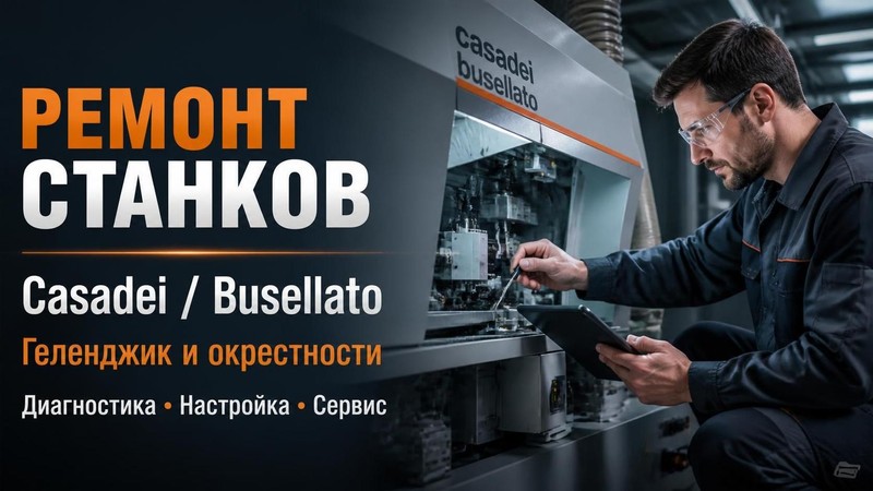 Ремонт станков Casadei/Busellato