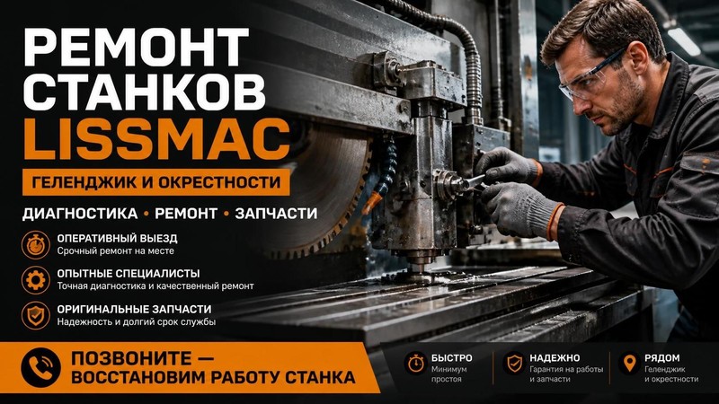 Ремонт станков Lissmac