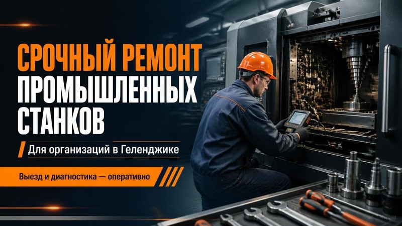 Срочный ремонт промышленных станков для организаций