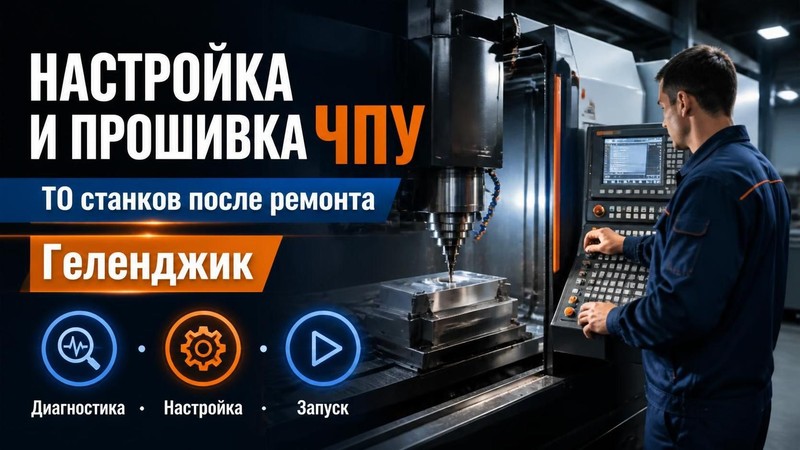 Настройка, прошивка ЧПУ и ТО станков после ремонта