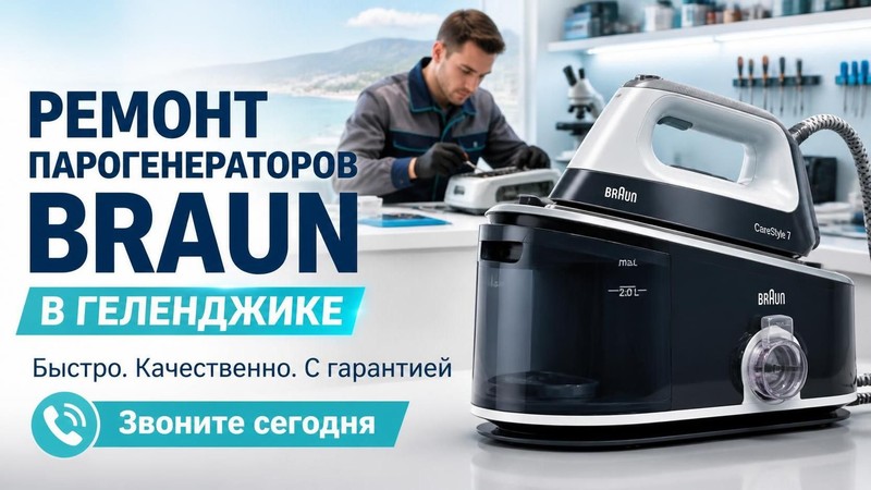 Ремонт парогенератора Braun