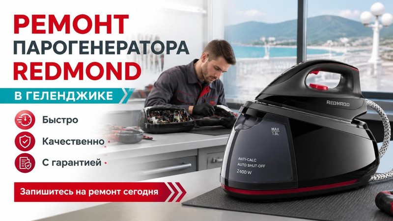 Ремонт парогенератора Redmond