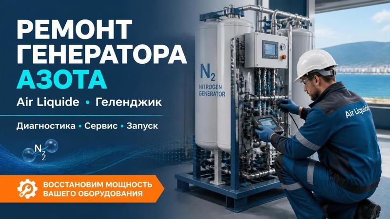 Ремонт генератора азота Air Liquide