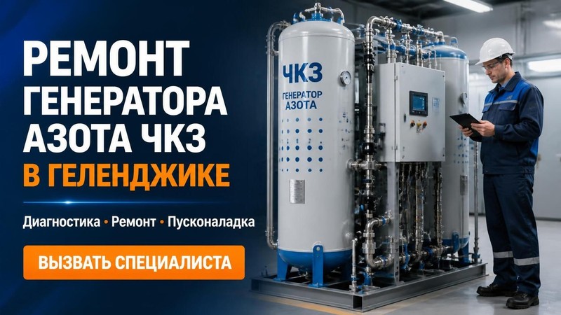 Ремонт генератора азота ЧКЗ