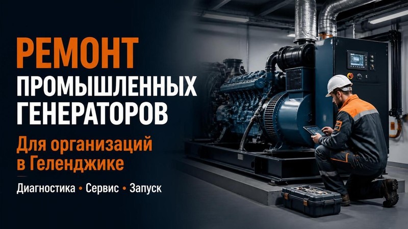 Ремонт промышленных генераторов для организаций