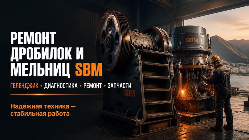 Ремонт дробилок и мельниц SBM — Михаил, фото