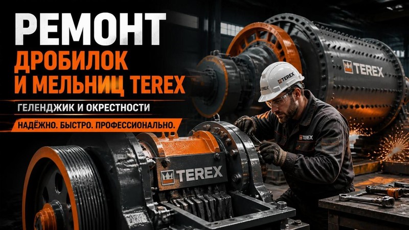 Ремонт дробилок и мельниц Terex