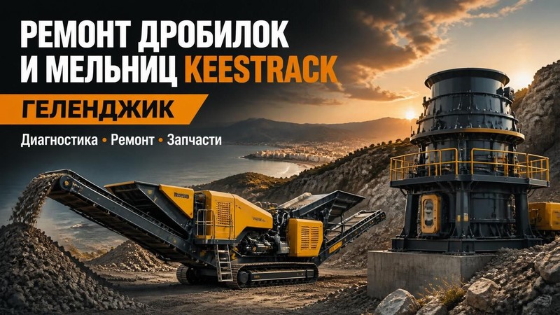 Ремонт дробилок и мельниц Keestrack