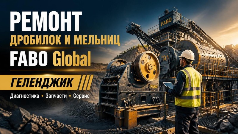 Ремонт дробилок и мельниц FABO Global