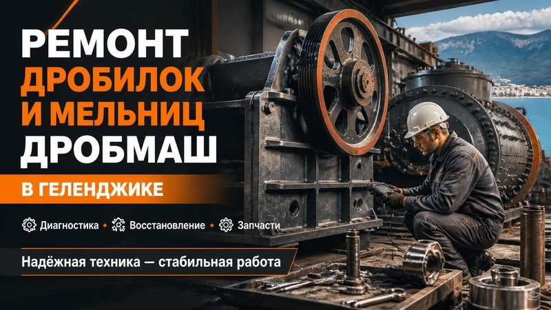 Ремонт дробилок и мельниц Дробмаш