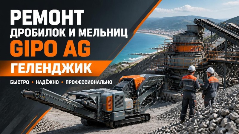 Ремонт дробилок и мельниц GIPO AG