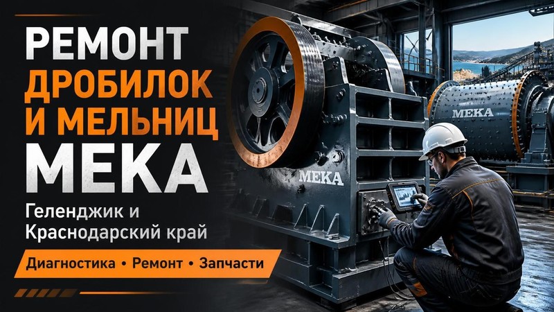 Ремонт дробилок и мельниц MEKA