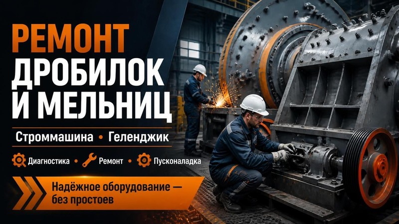 Ремонт дробилок и мельниц Строммашина