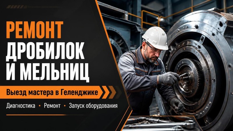 Ремонт дробилок и мельниц - выезд мастера