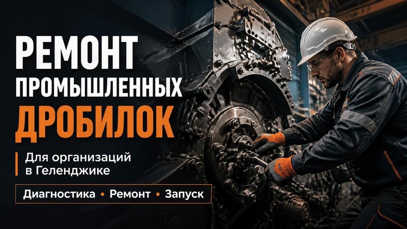 Ремонт промышленных дробилок для организаций