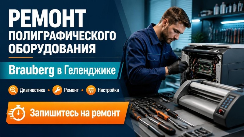 Ремонт полиграфического оборудования Brauberg — Игорь, фото
