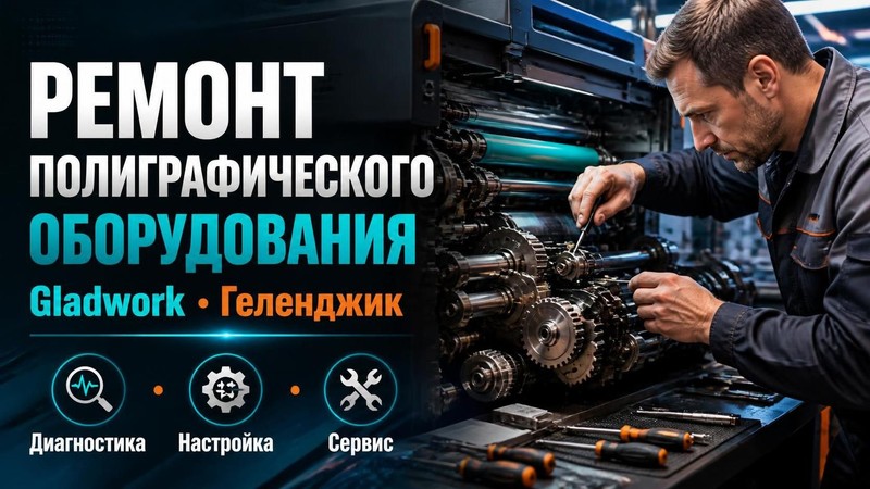 Ремонт полиграфического оборудования Gladwork — Дмитрий, фото
