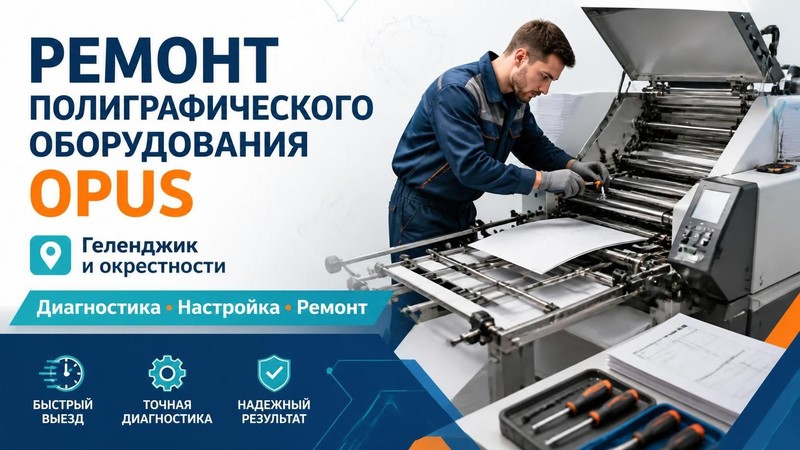 Ремонт полиграфического оборудования Opus — Алексей, фото