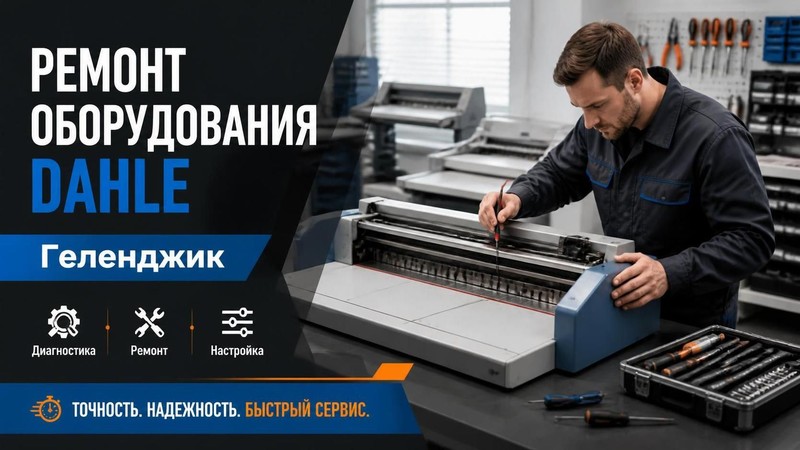 Ремонт полиграфического оборудования Dahle — Алексей, фото