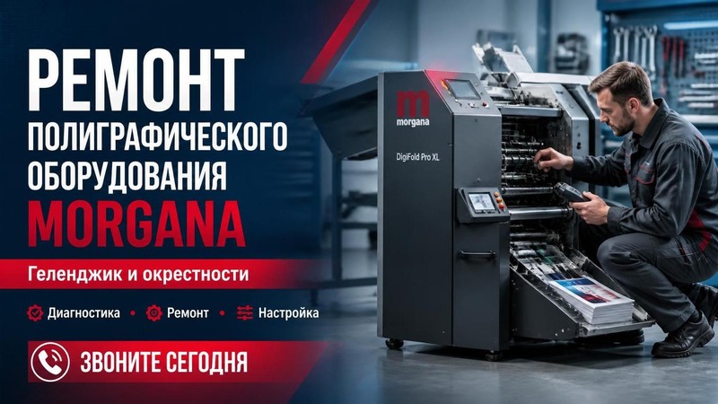 Ремонт полиграфического оборудования Morgana — Евгений, фото