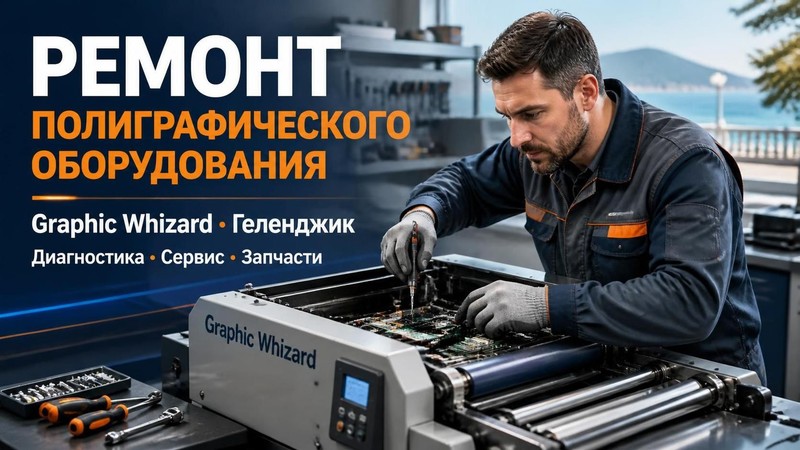 Ремонт полиграфического оборудования Graphic Whizard — Евгений, фото