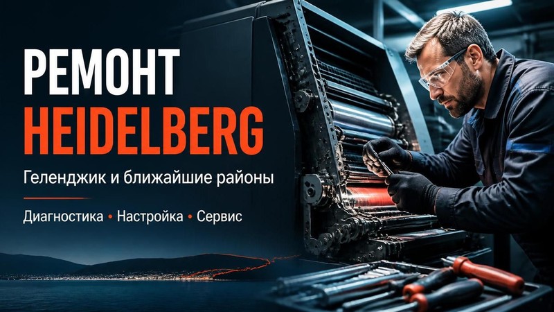 Ремонт полиграфического оборудования Heidelberg — Алексей, фото