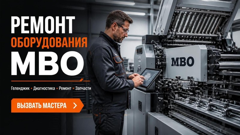 Ремонт полиграфического оборудования MBO — Михаил, фото