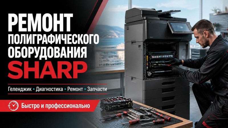 Ремонт полиграфического оборудования Sharp — Андрей, фото