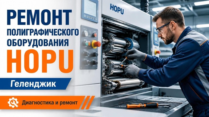Ремонт полиграфического оборудования HOPU — Дмитрий, фото