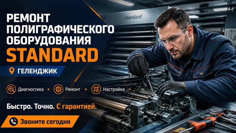 Ремонт полиграфического оборудования Standard — Андрей, фото