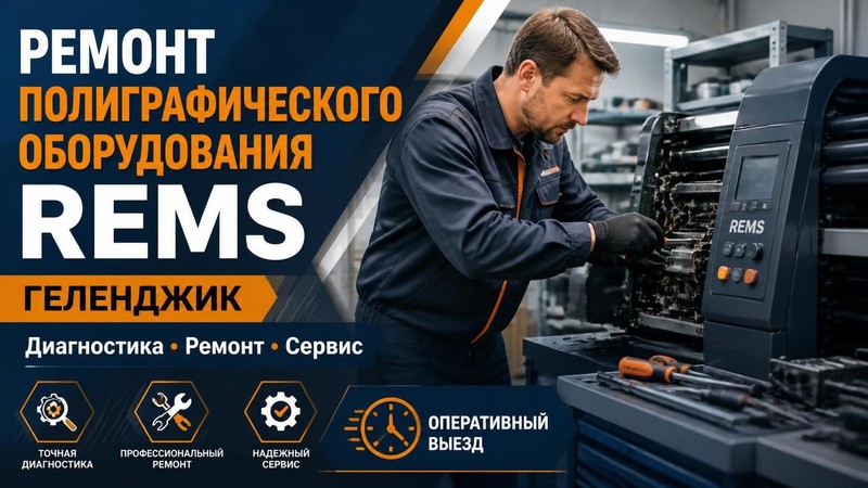 Ремонт полиграфического оборудования REMS — Владимир, фото