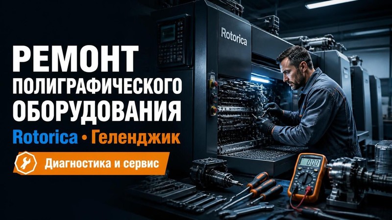 Ремонт полиграфического оборудования Rotorica — Михаил, фото