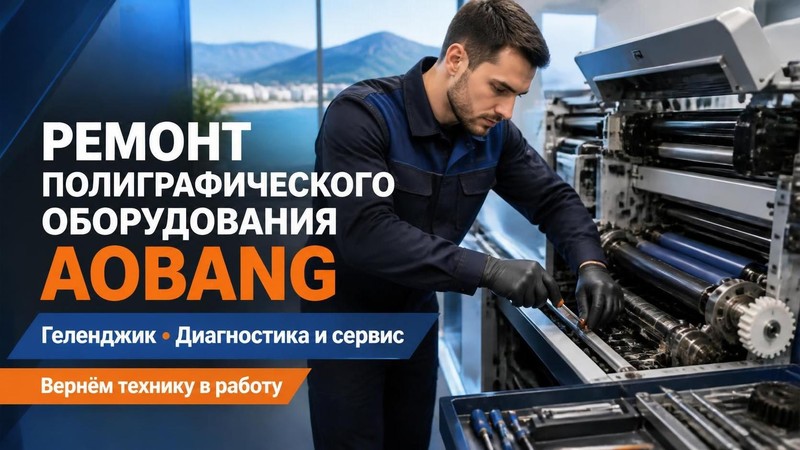 Ремонт полиграфического оборудования Aobang — Сергей, фото