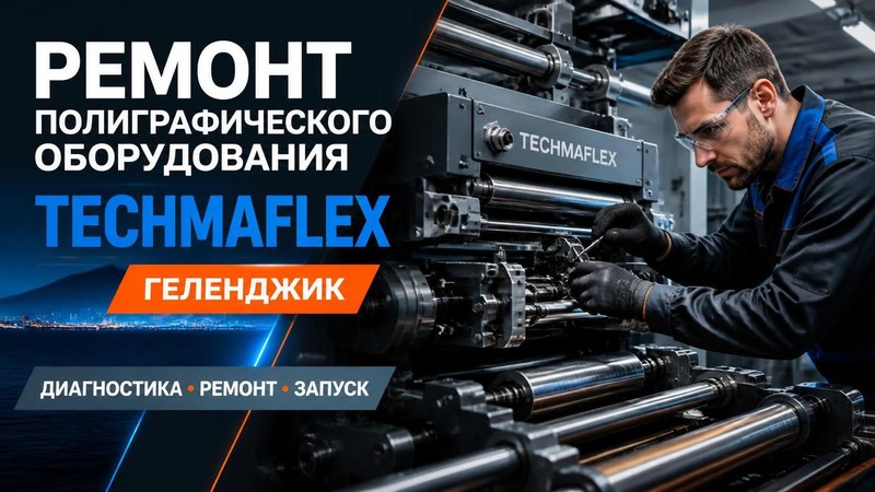 Ремонт полиграфического оборудования Techmaflex — Павел, фото