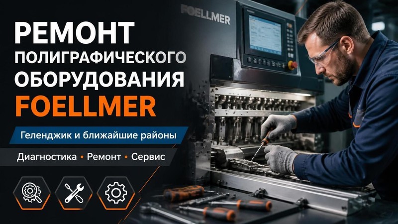 Ремонт полиграфического оборудования Foellmer — Евгений, фото