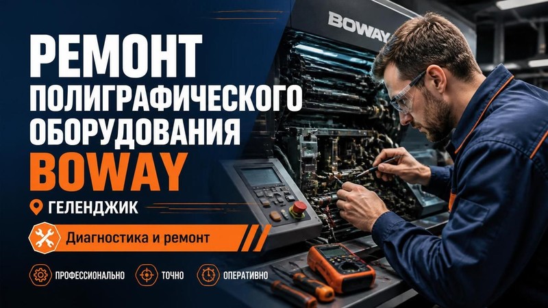 Ремонт полиграфического оборудования Boway — Михаил, фото